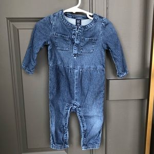 Baby Gap Denim Jumpsuit | 6-12 Months
